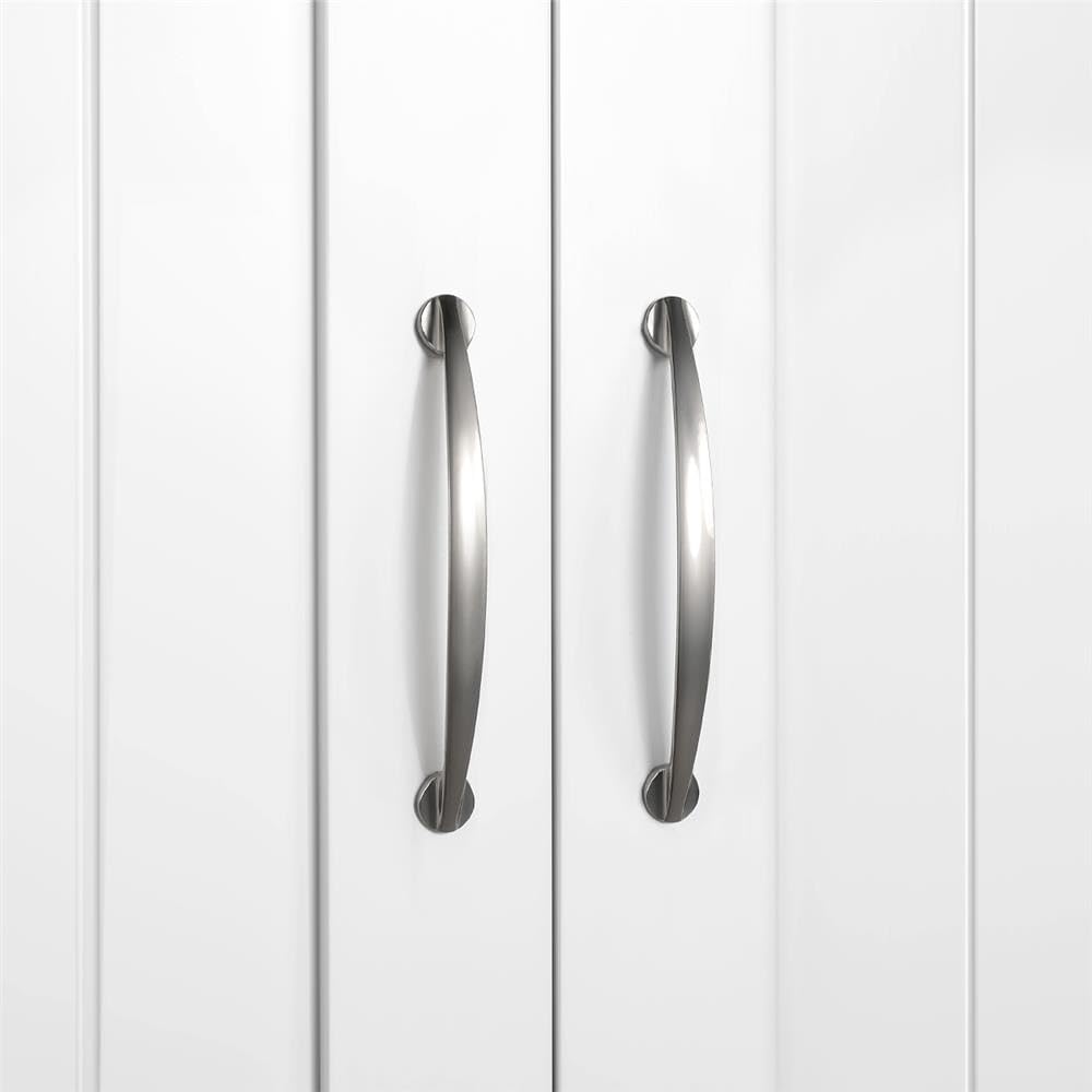 Wall Mounted White Bathroom Storage Cabinet with Doors D4378
