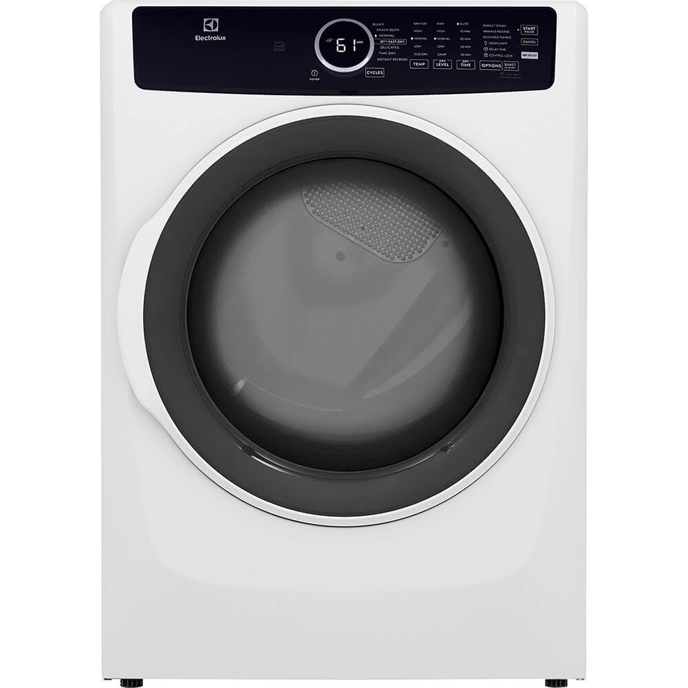 8 cu. ft. Electric Dryer with Instant Refresh in White U571