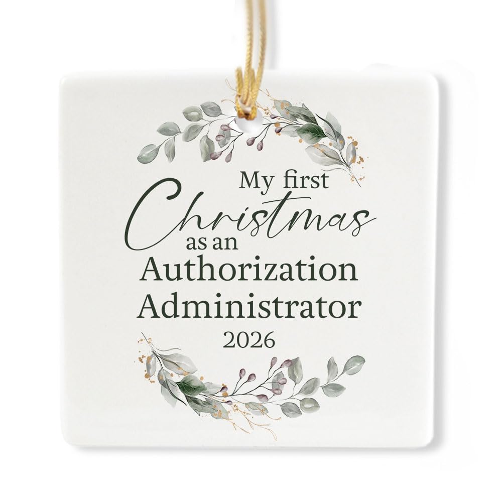 Ceramic 3-inch Square Ornament I66258
