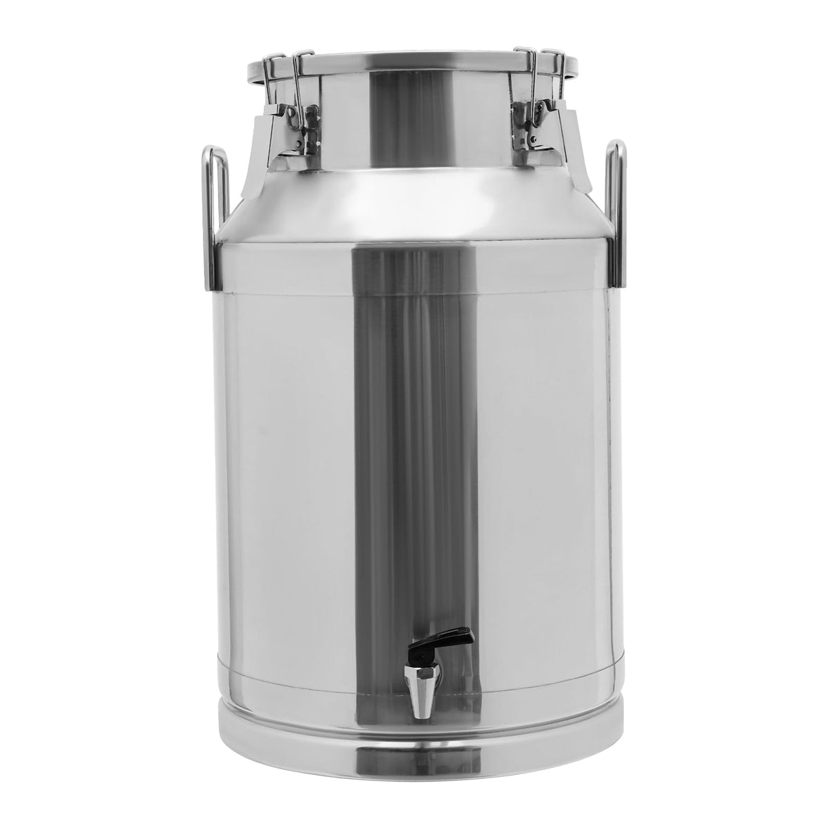 10 Gal Stainless Steel Milk Can Bucket with Faucet and Lid R26982