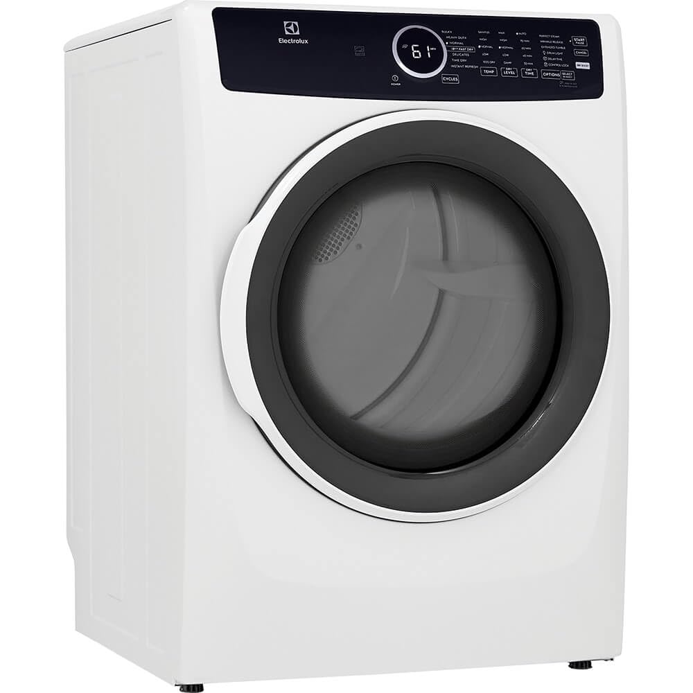 8 cu. ft. Electric Dryer with Instant Refresh in White U571