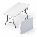 6 Feet Foldable Table with Steel Legs R55617