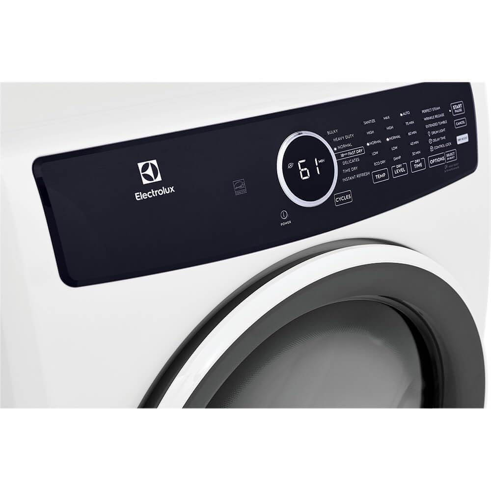 8 cu. ft. Electric Dryer with Instant Refresh in White U571