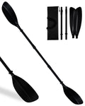 Adjustable Kayak Paddle 62–87 Inches Stainless Steel Fiberglass Non-Slip Grip with Carry Bag H6396