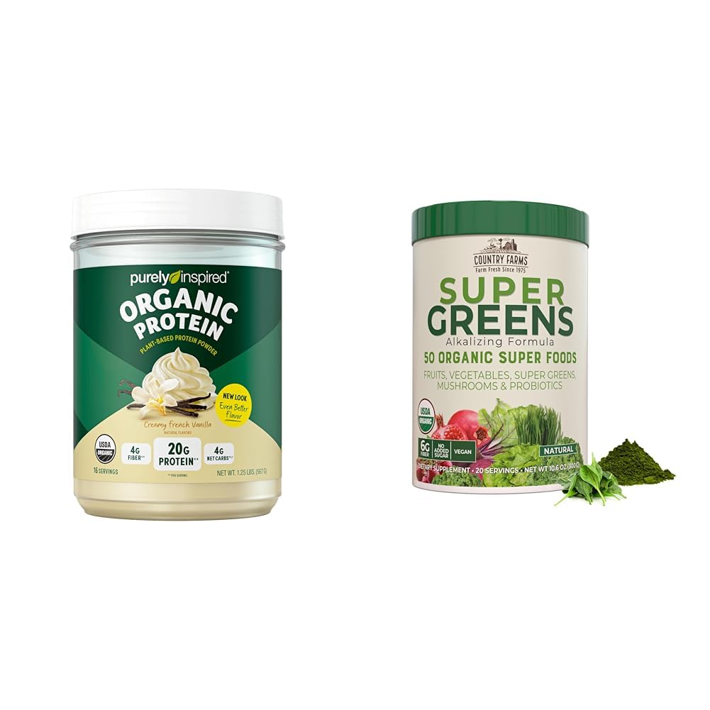 Organic Vegan Protein Powder Pea & Super Greens Powder E4043