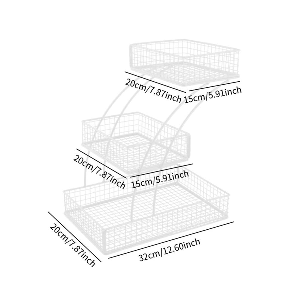 3 Tier Wire Fruit Basket O7093