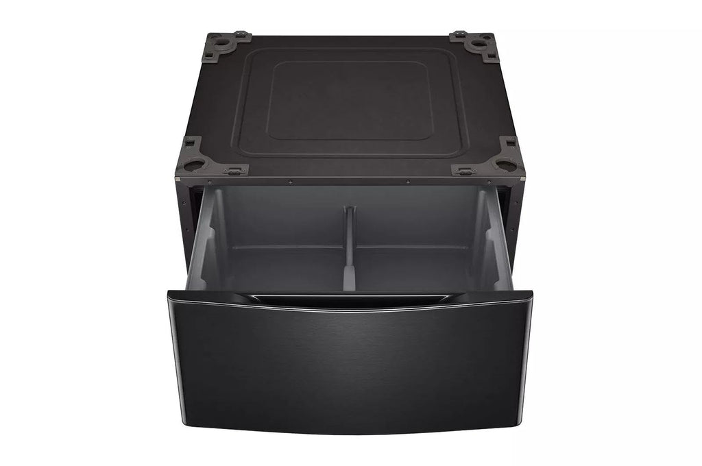 29 in. Laundry Pedestal with Storage Drawer in Black Steel M334484