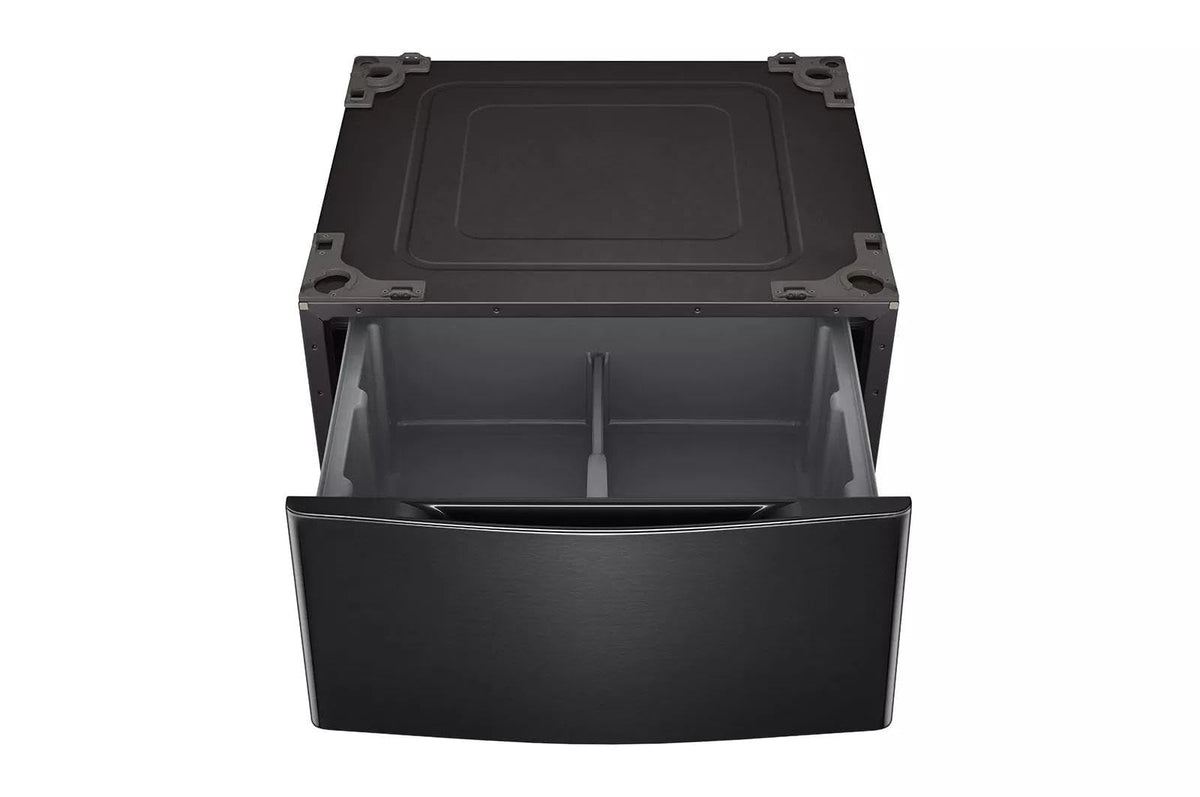 29 in. Laundry Pedestal with Storage Drawer in Black Steel M334484