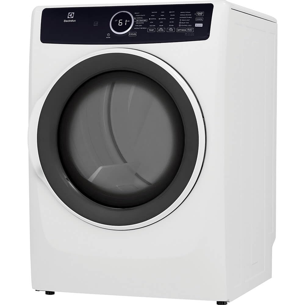 8 cu. ft. Electric Dryer with Instant Refresh in White U571