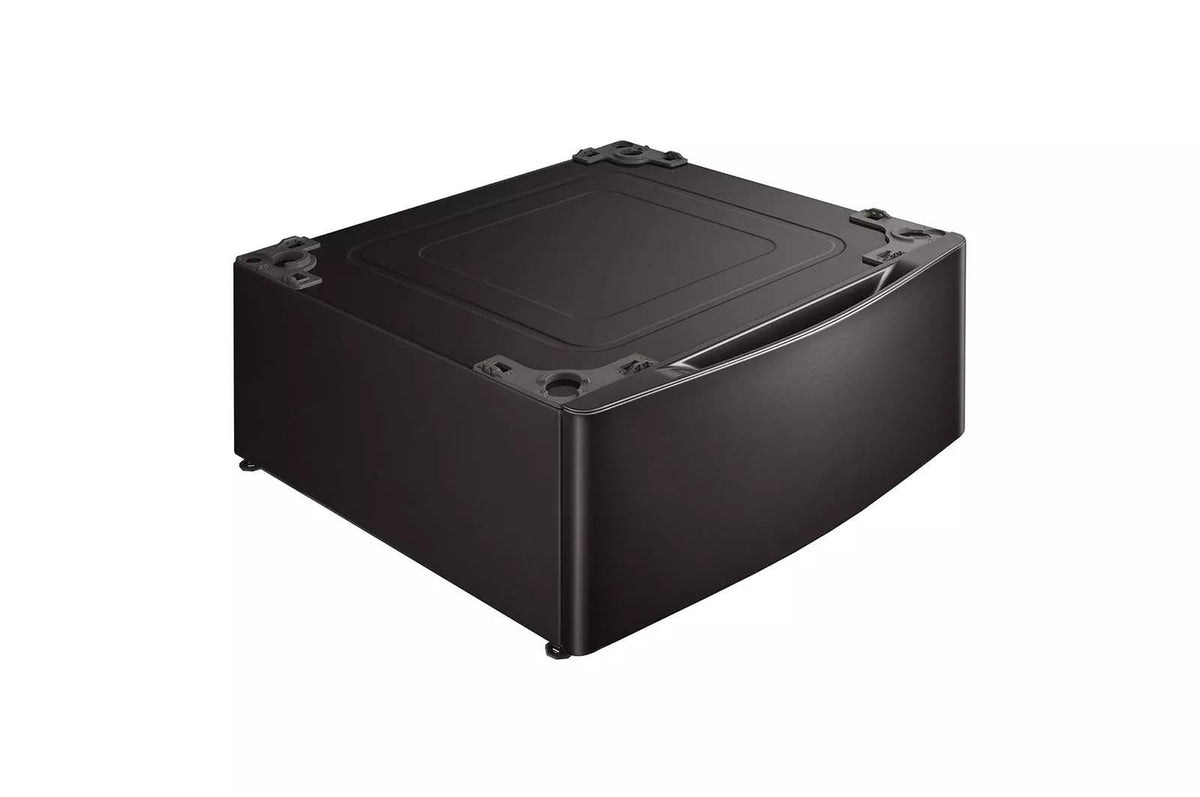 29 in. Laundry Pedestal with Storage Drawer in Black Steel M334484