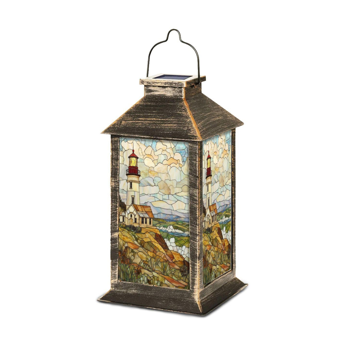 Solar Powered Outdoor Waterproof Hanging Lantern 1 Pack A439004
