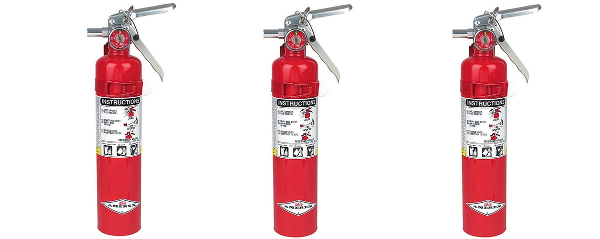 2.5lb ABC Dry Chemical Fire Extinguisher 3-Pack Y878