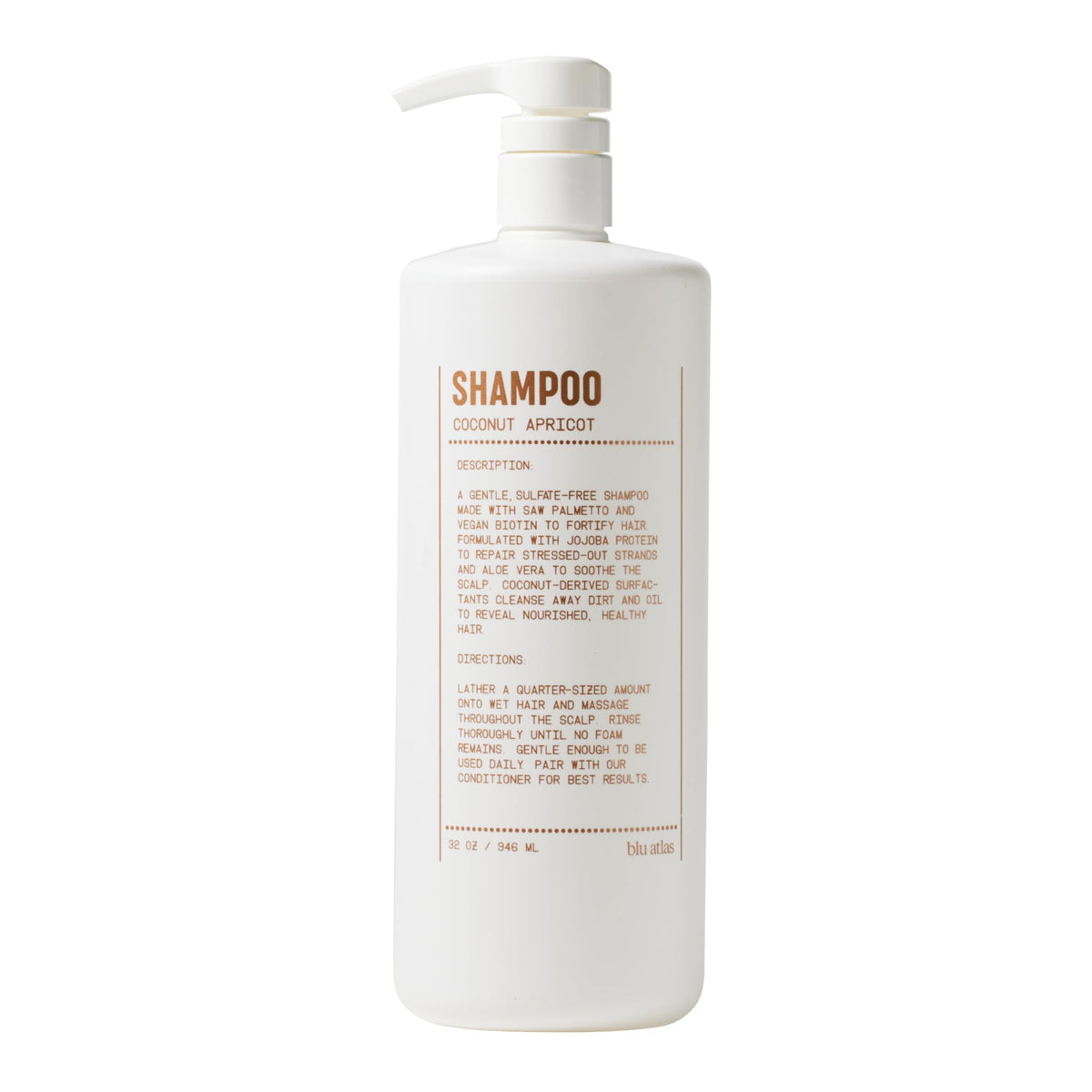 Shampoo and Conditioner Bundle Coconut Apricot 32 oz Z8131