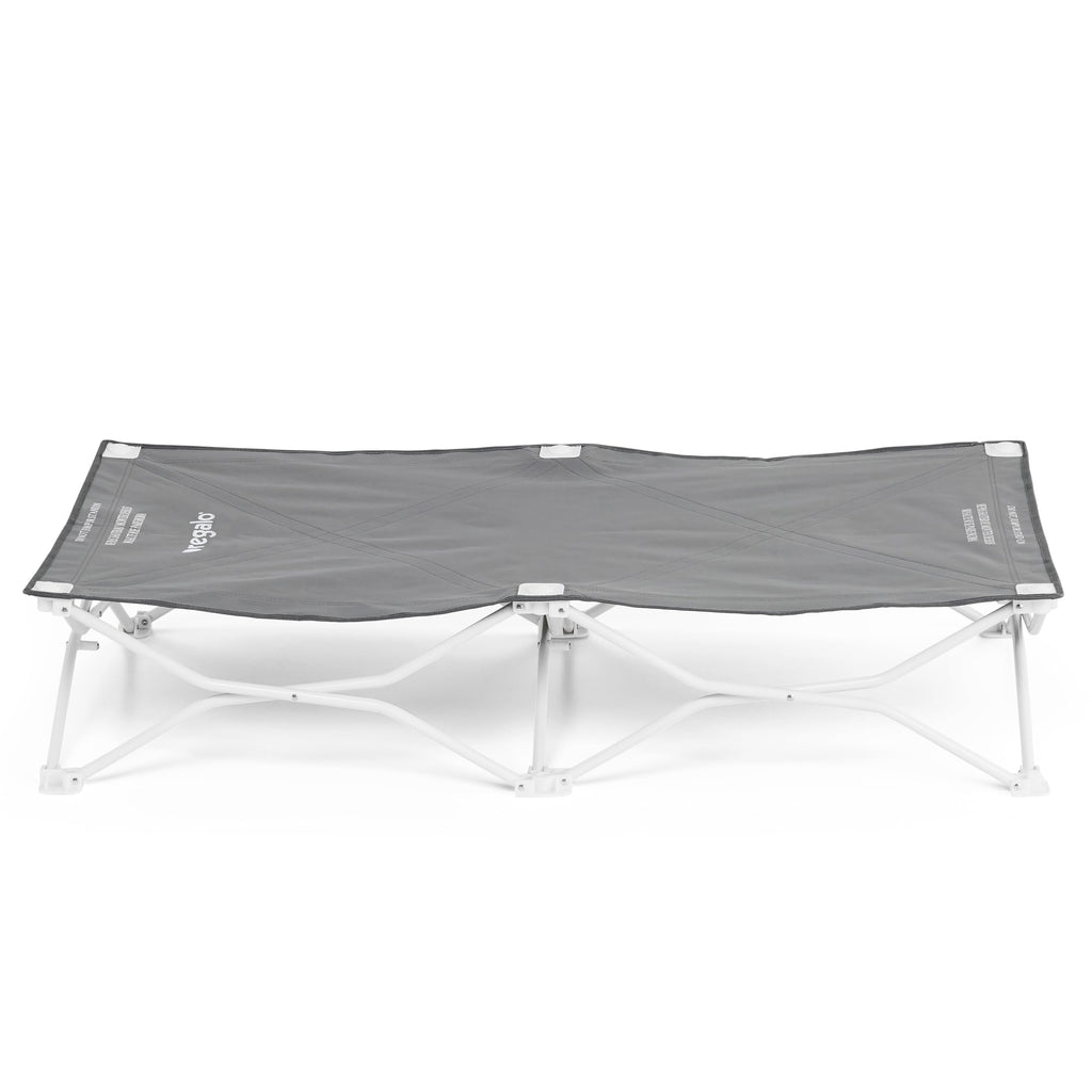 Portable Toddler Cot, Foldable Lightweight Travel Bed, Gray T2106