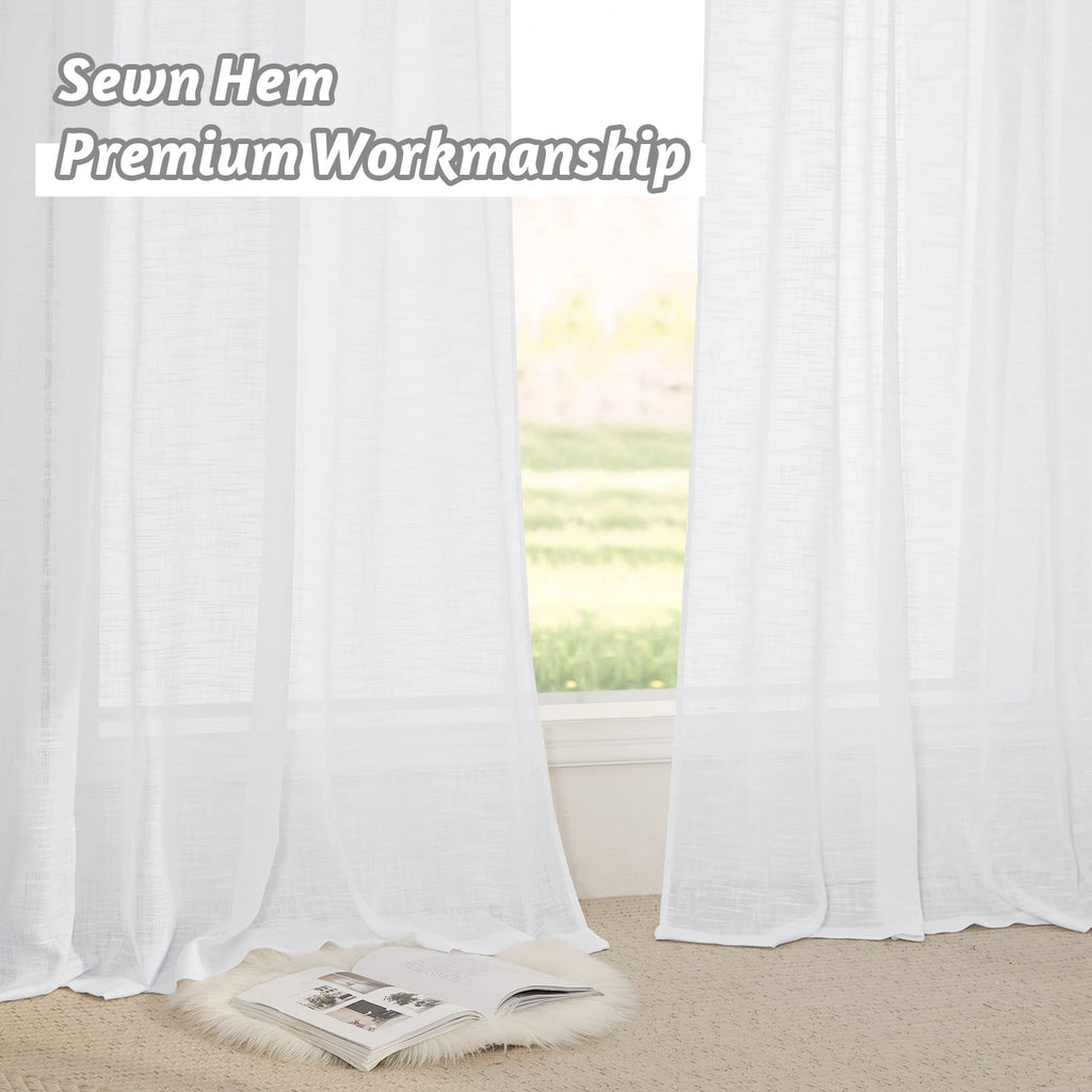 Extra Wide Sheer Curtains L1353