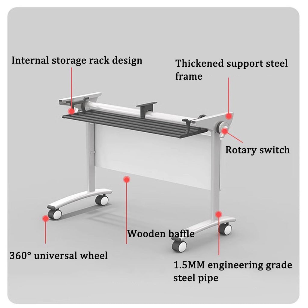 Folding Table with Locking Wheels P259000