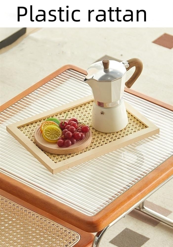 Square Coffee Table Set of 2 Rattan W151
