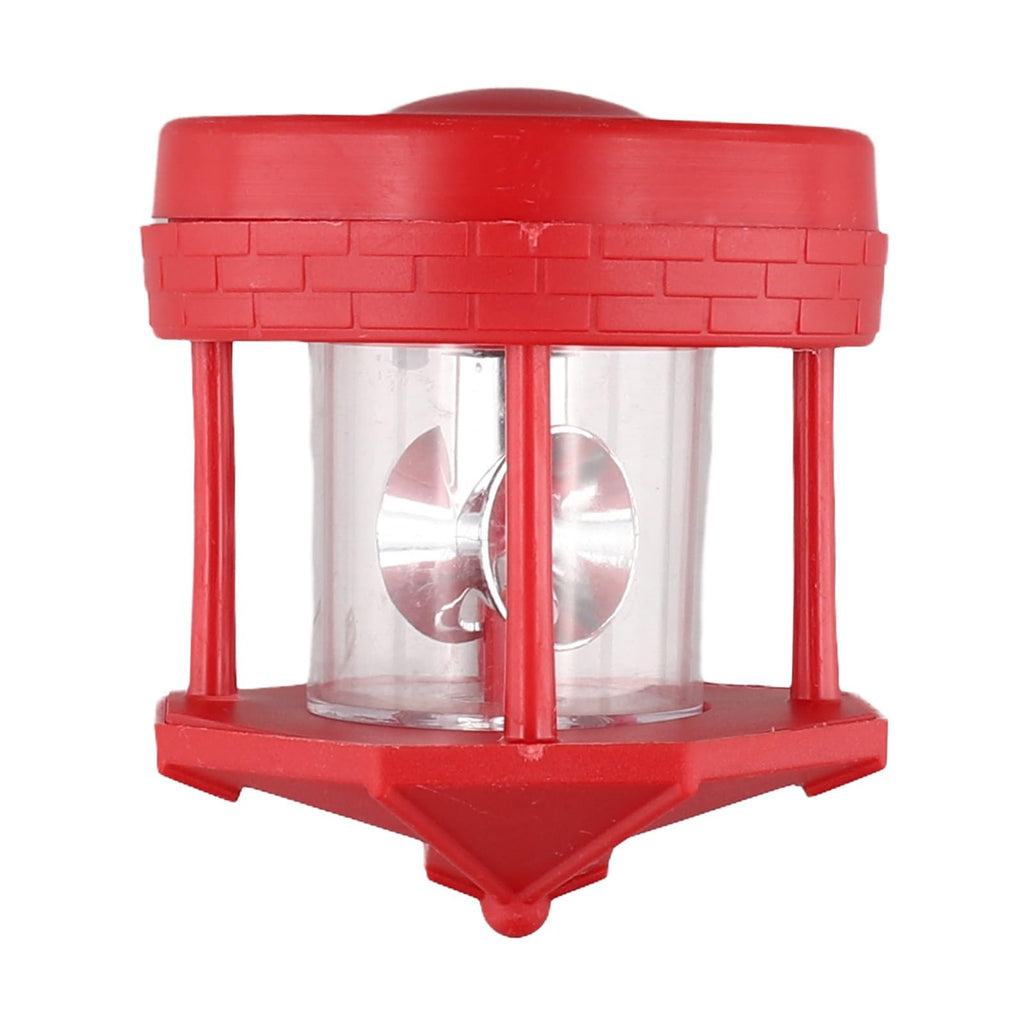 Rotating Solar Lighthouse Light Outdoor Garden Lawn Lamp with 2 Panels I403526