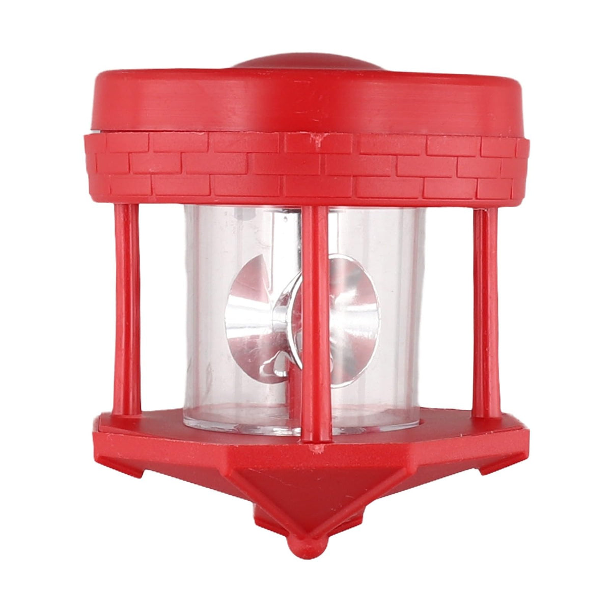 Rotating Solar Lighthouse Light Outdoor Garden Lawn Lamp with 2 Panels I403526