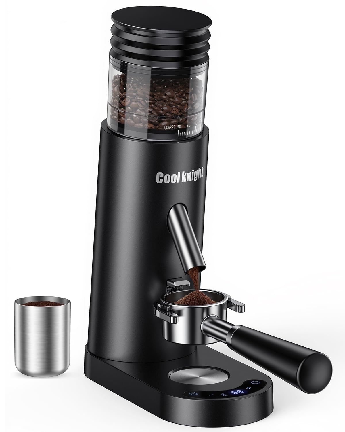 Rechargeable Conical Burr Coffee Grinder with 60 Grind Settings B452729