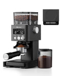 Conical Burr Coffee Grinder with Scale, 31 Grind Settings, Stainless Steel, Black S326