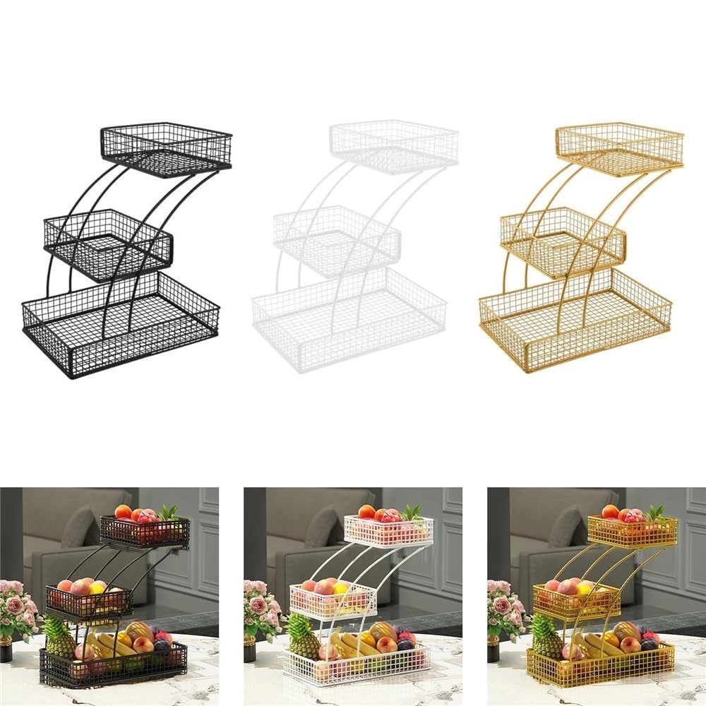 3 Tier Wire Fruit Basket O7093