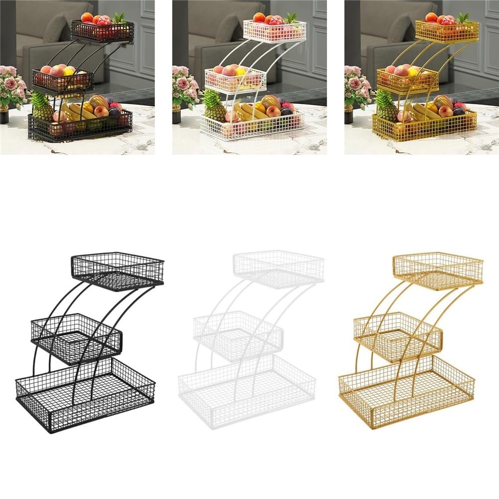 3 Tier Wire Fruit Basket O7093