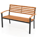 Acacia Wood 2-Person Outdoor Bench O83423