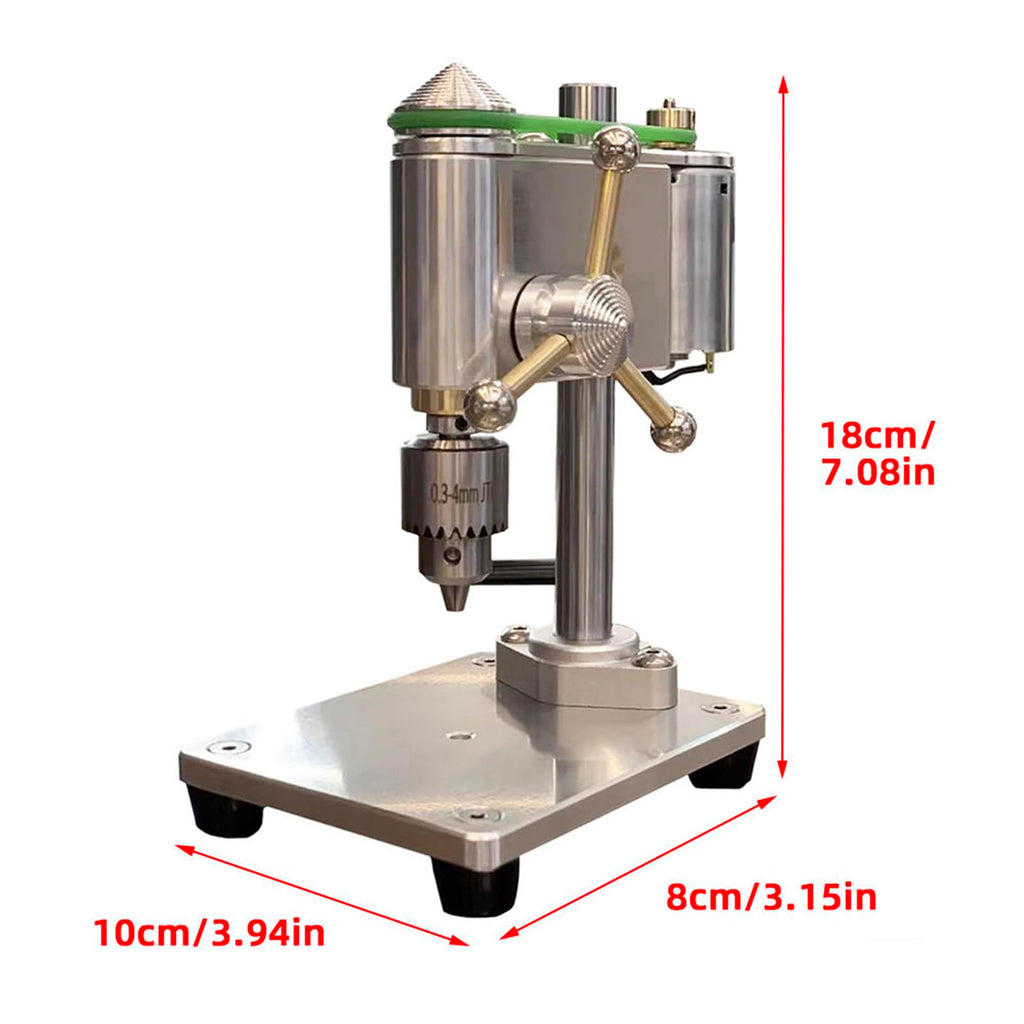 Mini Benchtop Drill Press, Speed Adjustable, 0.3-4mm I870