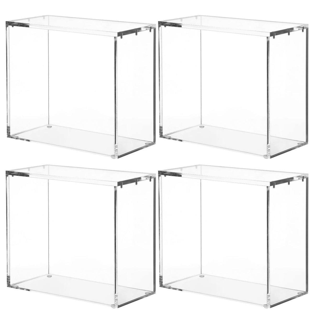 4 Pcs Acrylic Display Cases with Lid I6834