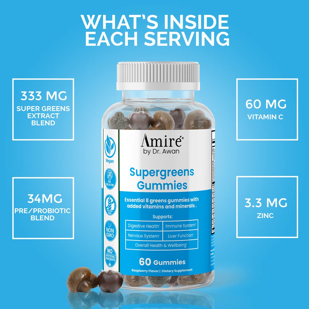 Super Greens Gummies Fruits & Veggies Supplement 240ct Q182837