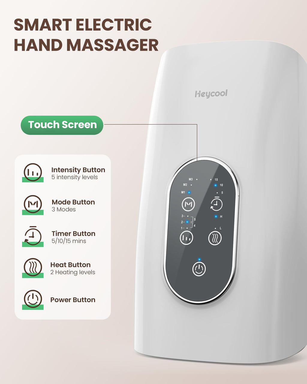 Cordless Hand Massager with Heat Compression O459872