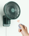 Wall Mounted Oscillating Fan with Remote and Timer, 8.5 Inch 4 Speeds D2491