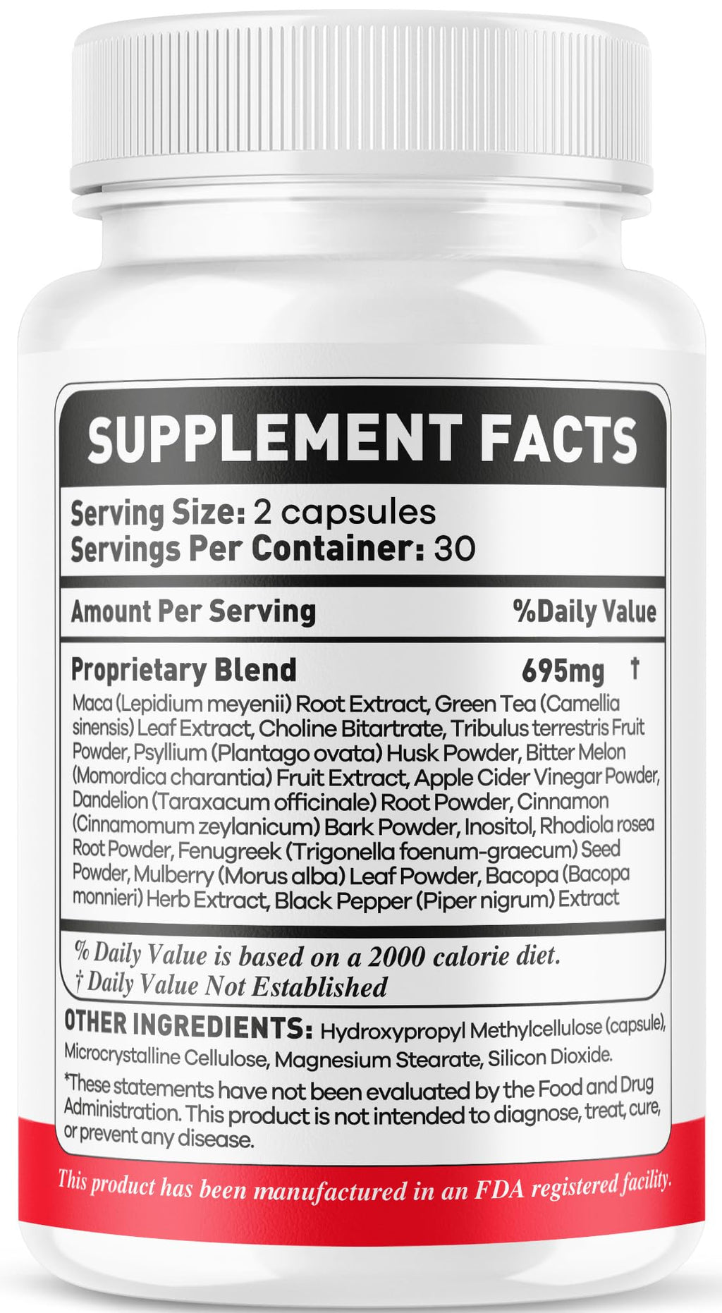 120 Capsules Natural Ingredients Vitamins X869