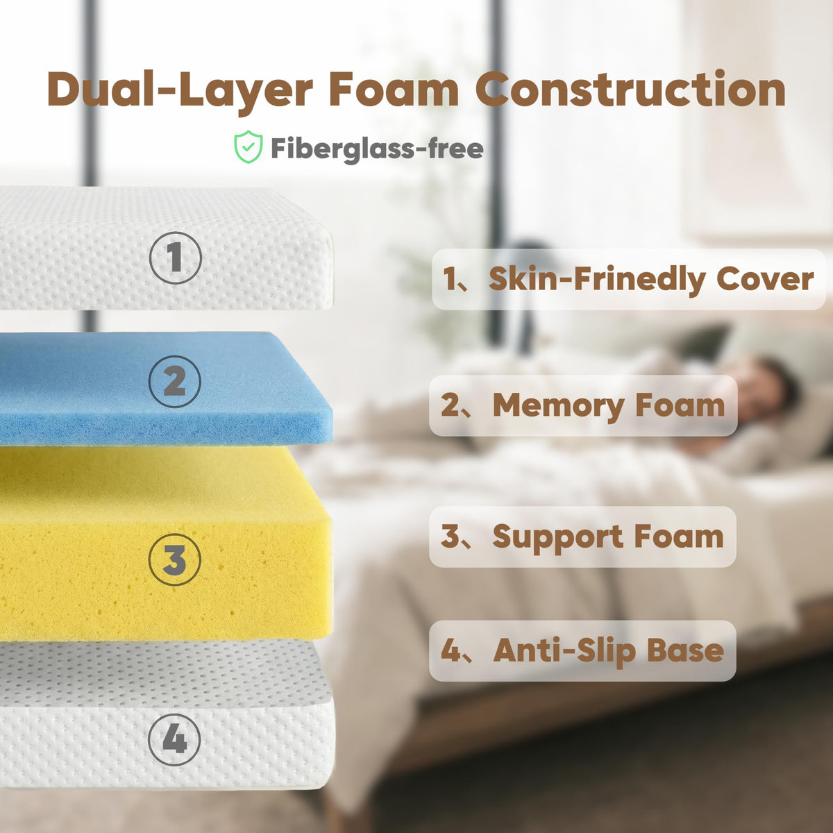 6 Inch Memory Foam Twin Mattress T34297
