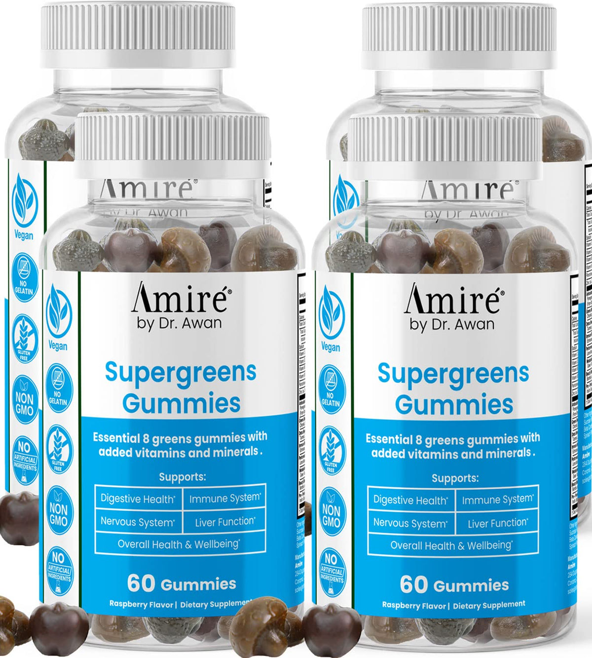 Super Greens Gummies Fruits & Veggies Supplement 240ct Q182837