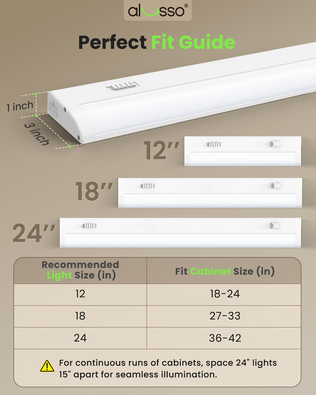 120V 18 Inch Under Cabinet Lighting Q6715