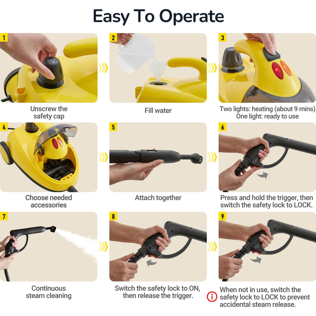 Heavy Duty Steam Cleaner 2L Tank G141