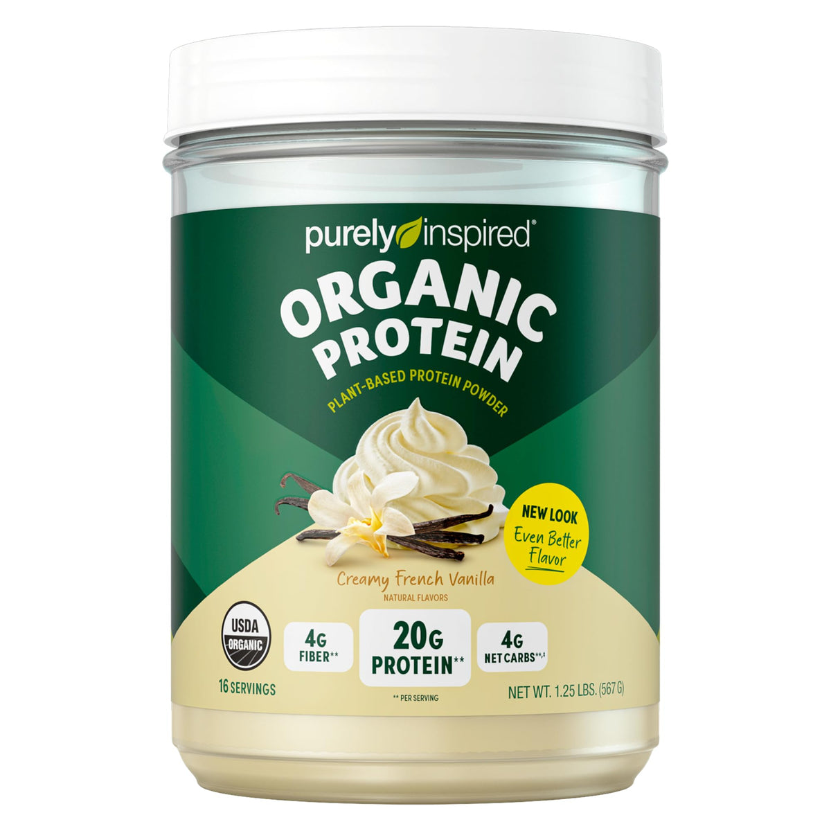 Organic Vegan Protein Powder Pea & Super Greens Powder E4043
