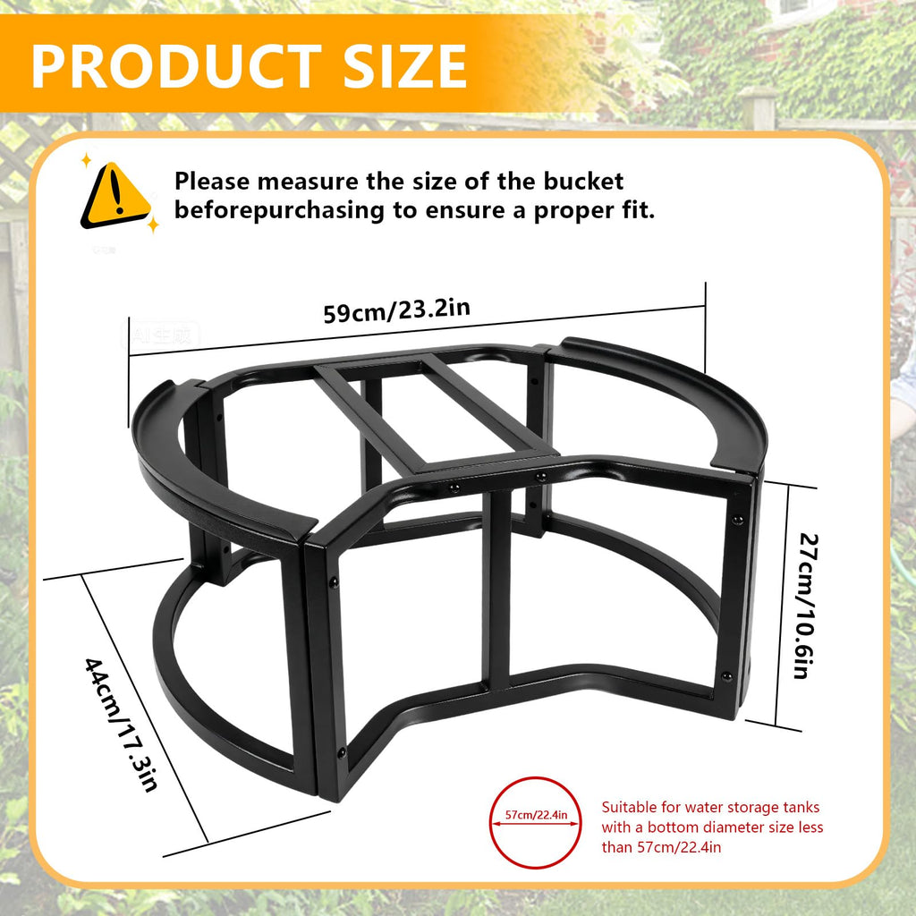 Stainless Steel Rain Barrel Stand for 45/50/55 Gallon Tanks U37106