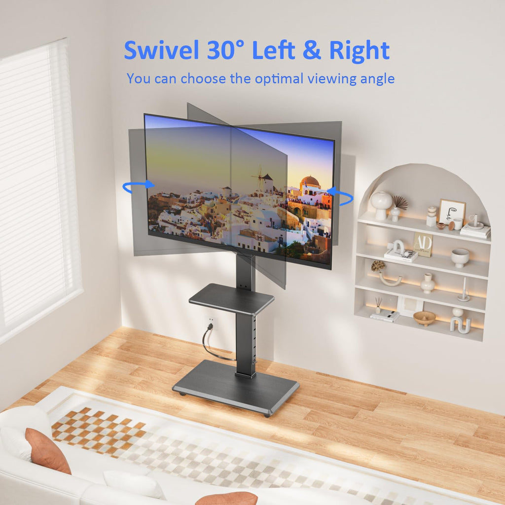Rolling TV Stand with Power Outlet for 32-75" TV Z7444