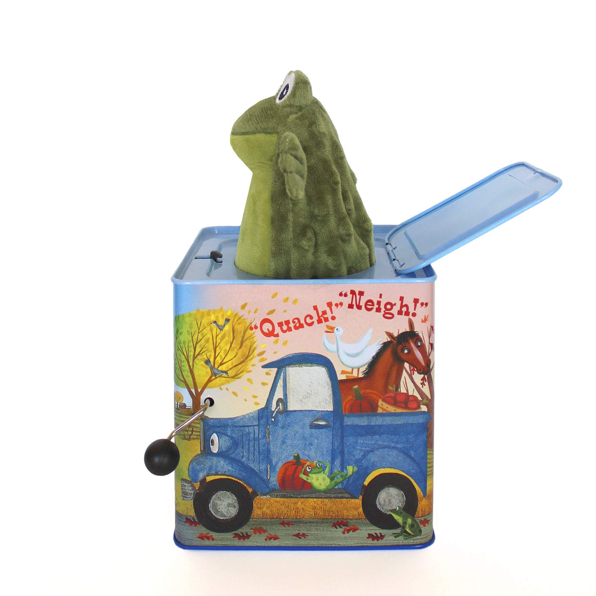 Blue Truck Jack-in-The-Box Plush Toy with Music B9678
