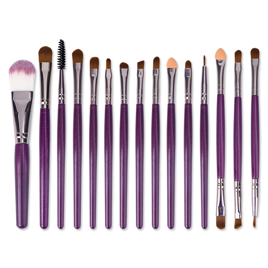 40 Color Matte Shimmer Eyeshadow Palette + 15 Pc Eye Brushes U714