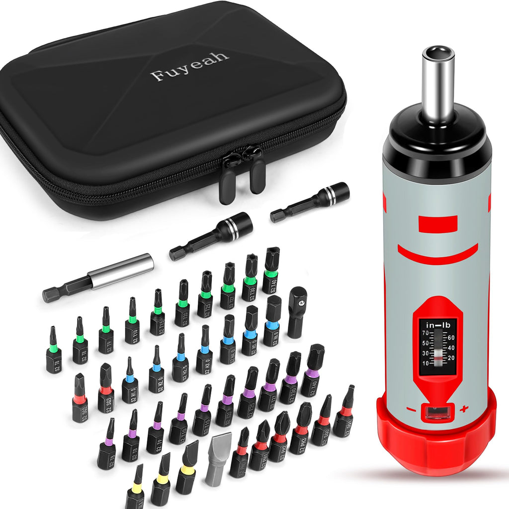 Torque Screwdriver Set 7.91 N·m 1/4" Drive with 40 S2 Bits Z205