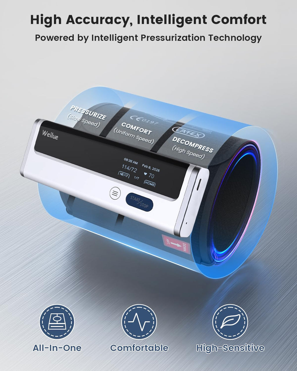 Wireless Upper Arm Blood Pressure Monitor U765