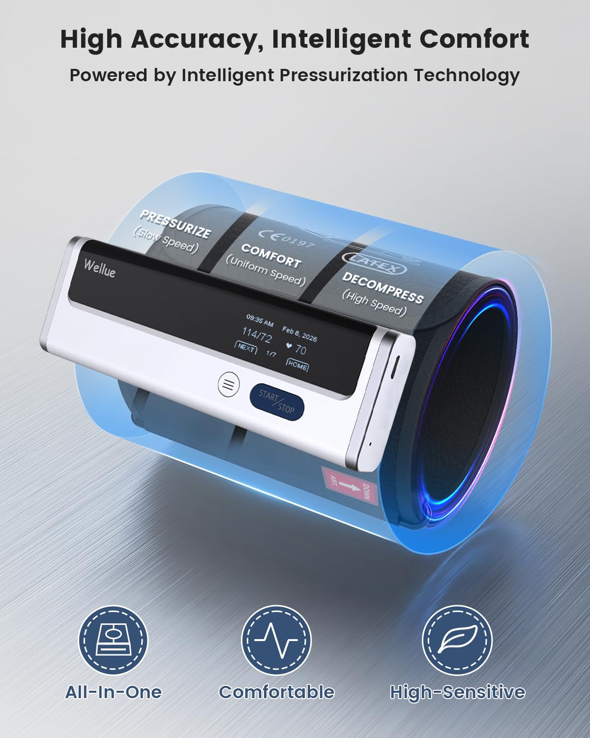 Wireless Upper Arm Blood Pressure Monitor U765