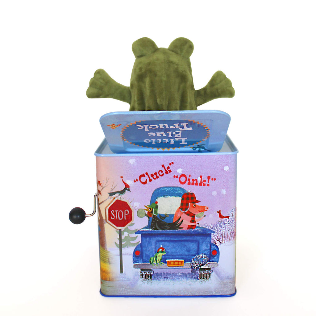 Blue Truck Jack-in-The-Box Plush Toy with Music B9678