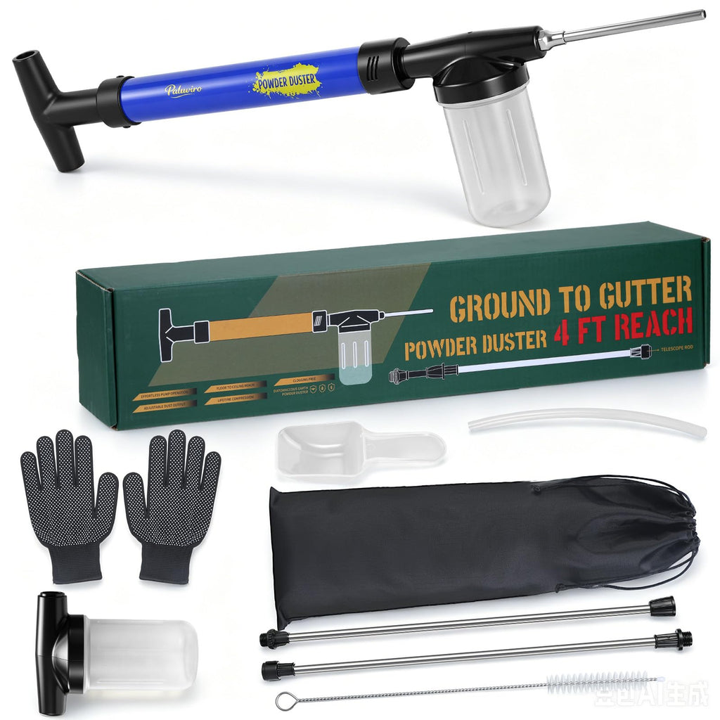 Diatomaceous Earth Powder Duster with Storage Bag N917