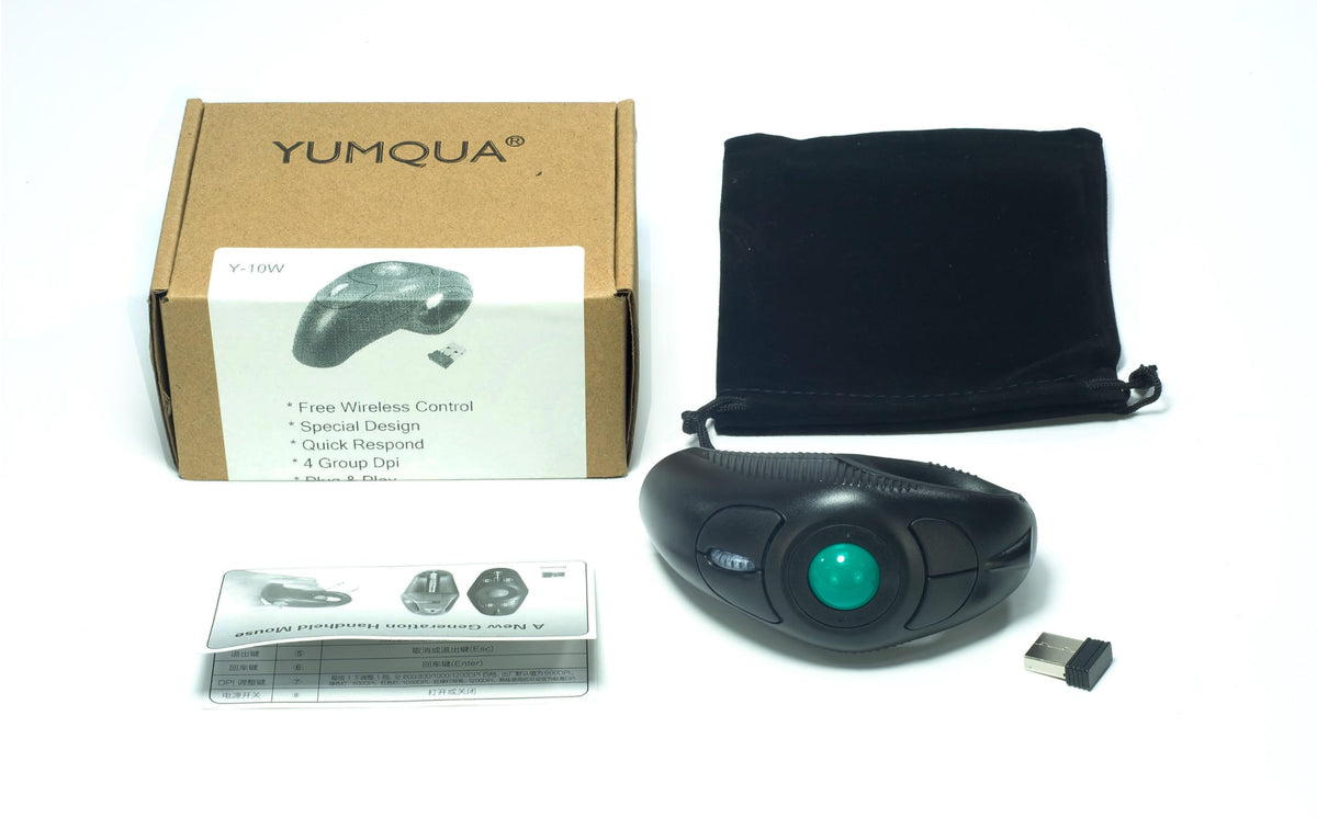 Wireless Trackball Mouse with Roller Ball I533