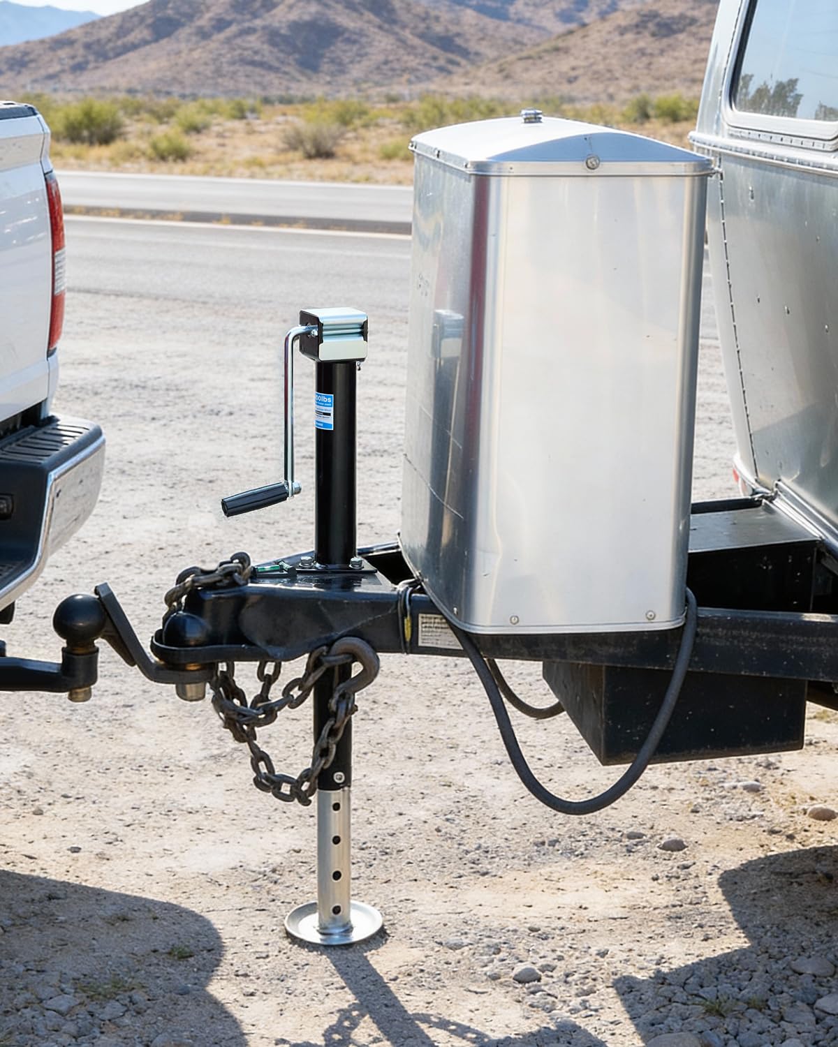 5000 lbs A-Frame Trailer Jack with Adjustable Drop Leg W6692